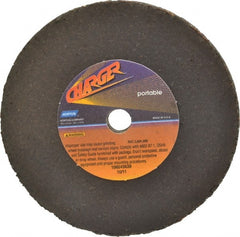 Norton - 4" Diam x 3/8" Hole x 1/4" Thick, T Hardness, 20 Grit Surface Grinding Wheel - Zirconia Alumina, Type 1, Very Coarse Grade, 15,280 Max RPM, No Recess - Exact Tooling