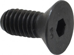 Unbrako - 5/16-18 UNC Hex Socket Drive, 82° Flat Screw - Alloy Steel, Black Oxide Finish, 3/4" OAL - Exact Tooling