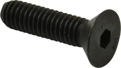 Unbrako - 5/16-18 UNC Hex Socket Drive, 82° Flat Screw - Alloy Steel, Black Oxide Finish, 1-1/4" OAL - Exact Tooling