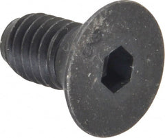 Unbrako - 3/8-16 UNC Hex Socket Drive, 82° Flat Screw - Alloy Steel, Black Oxide Finish, 3/4" OAL - Exact Tooling