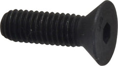 Unbrako - 3/8-16 UNC Hex Socket Drive, 82° Flat Screw - Alloy Steel, Black Oxide Finish, 1-1/4" OAL - Exact Tooling