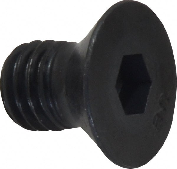 Unbrako - 1/2-13 UNC Hex Socket Drive, 82° Flat Screw - Alloy Steel, Black Oxide Finish, 3/4" OAL - Exact Tooling
