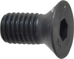 Unbrako - 1/2-13 UNC Hex Socket Drive, 82° Flat Screw - Alloy Steel, Black Oxide Finish, 1" OAL - Exact Tooling
