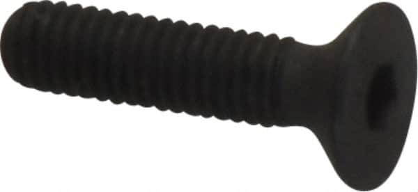 Unbrako - M3x0.50 Metric Coarse Hex Socket Drive, 90 to 92° Flat Screw - Grade 12.9 Alloy Steel, Black Oxide Finish, 12mm OAL - Exact Tooling