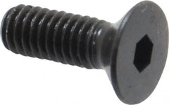 Unbrako - M4x0.70 Metric Coarse Hex Socket Drive, 90 to 92° Flat Screw - Grade 12.9 Alloy Steel, Black Oxide Finish, 12mm OAL - Exact Tooling