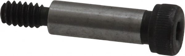 Unbrako - 1/4" Shoulder Diam x 3/4" Shoulder Length, #10-24 UNC, Hex Socket Shoulder Screw - 8 Alloy Steel, 0.357 to 3/8" Head Diam - Exact Tooling