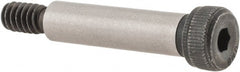 Unbrako - 1/4" Shoulder Diam x 1" Shoulder Length, #10-24 UNC, Hex Socket Shoulder Screw - 8 Alloy Steel, 0.357 to 3/8" Head Diam - Exact Tooling