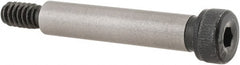 Unbrako - 1/4 x 1-1/4" Shoulder Diam x Length, #10-24, Shoulder Screw - 0.177 to 0.188" Head Height, 0.357 to 0.375" Head Diam, Grade 8 Alloy Steel, 1/8" Hex Socket Drive - Exact Tooling