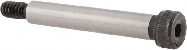 Unbrako - 1/4" Shoulder Diam x 1-1/2" Shoulder Length, #10-24 UNC, Hex Socket Shoulder Screw - 8 Alloy Steel, 0.357 to 3/8" Head Diam - Exact Tooling
