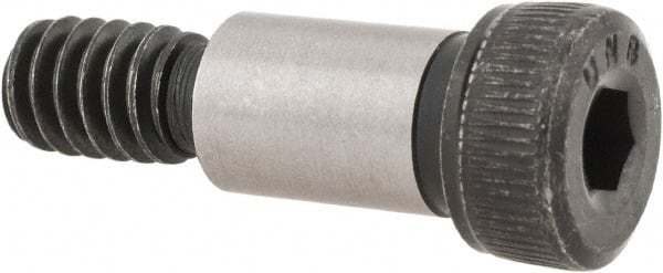 Unbrako - 5/16" Shoulder Diam x 1/2" Shoulder Length, 1/4-20 UNC, Hex Socket Shoulder Screw - 8 Alloy Steel, 0.419 to 0.438" Head Diam - Exact Tooling