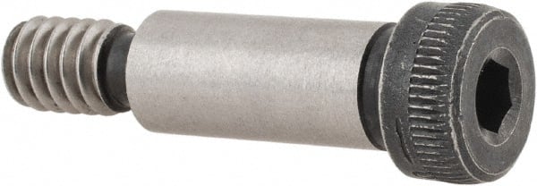 Unbrako - 5/16" Shoulder Diam x 3/4" Shoulder Length, 1/4-20 UNC, Hex Socket Shoulder Screw - 8 Alloy Steel, 0.419 to 0.438" Head Diam - Exact Tooling