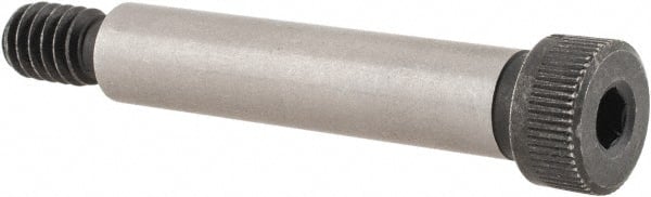 Unbrako - 5/16" Shoulder Diam x 1-1/2" Shoulder Length, 1/4-20 UNC, Hex Socket Shoulder Screw - 8 Alloy Steel, 0.419 to 0.438" Head Diam - Exact Tooling