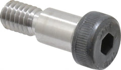 Unbrako - 3/8 x 1/2" Shoulder Diam x Length, 5/16-18, Shoulder Screw - 0.24 to 0.25" Head Height, 0.543 to 0.562" Head Diam, Grade 8 Alloy Steel, 3/16" Hex Socket Drive - Exact Tooling