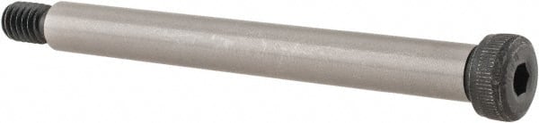 Unbrako - 3/8" Shoulder Diam x 3-1/2" Shoulder Length, 5/16-18 UNC, Hex Socket Shoulder Screw - 8 Alloy Steel, 0.543 to 0.562" Head Diam - Exact Tooling