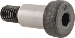 Unbrako - 1/2" Shoulder Diam x 3/4" Shoulder Length, 3/8-16 UNC, Hex Socket Shoulder Screw - 8 Alloy Steel, 0.729 to 3/4" Head Diam - Exact Tooling