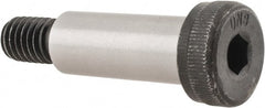 Unbrako - 1/2" Shoulder Diam x 1-1/4" Shoulder Length, 3/8-16 UNC, Hex Socket Shoulder Screw - 8 Alloy Steel, 0.729 to 3/4" Head Diam - Exact Tooling