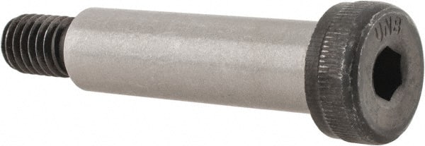 Unbrako - 1/2" Shoulder Diam x 1-3/4" Shoulder Length, 3/8-16 UNC, Hex Socket Shoulder Screw - 8 Alloy Steel, 0.729 to 3/4" Head Diam - Exact Tooling
