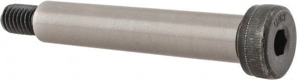 Unbrako - 1/2" Shoulder Diam x 2-3/4" Shoulder Length, 3/8-16 UNC, Hex Socket Shoulder Screw - 8 Alloy Steel, 0.729 to 3/4" Head Diam - Exact Tooling