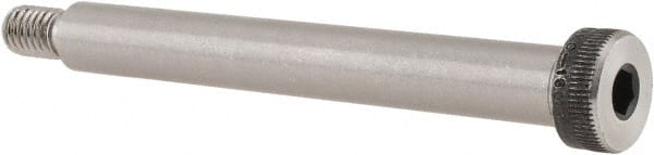 Unbrako - 1/2" Shoulder Diam x 4" Shoulder Length, 3/8-16 UNC, Hex Socket Shoulder Screw - 8 Alloy Steel, 0.729 to 3/4" Head Diam - Exact Tooling
