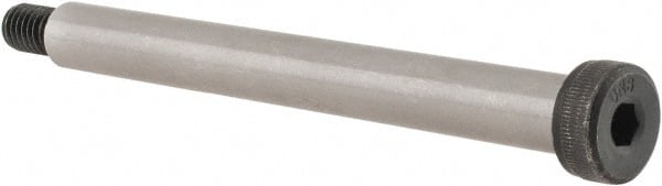 Unbrako - 1/2" Shoulder Diam x 4-3/4" Shoulder Length, 3/8-16 UNC, Hex Socket Shoulder Screw - 8 Alloy Steel, 0.729 to 3/4" Head Diam - Exact Tooling