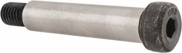 Unbrako - 5/8" Shoulder Diam x 2-3/4" Shoulder Length, 1/2-13 UNC, Hex Socket Shoulder Screw - 8 Alloy Steel, 0.853 to 7/8" Head Diam - Exact Tooling