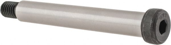 Unbrako - 5/8" Shoulder Diam x 4-1/4" Shoulder Length, 1/2-13 UNC, Hex Socket Shoulder Screw - 8 Alloy Steel, 0.853 to 7/8" Head Diam - Exact Tooling