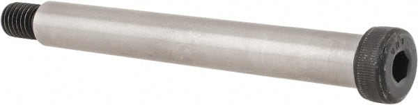 Unbrako - 5/8" Shoulder Diam x 5" Shoulder Length, 1/2-13 UNC, Hex Socket Shoulder Screw - 8 Alloy Steel, 0.853 to 7/8" Head Diam - Exact Tooling