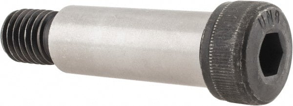 Unbrako - 3/4" Shoulder Diam x 2" Shoulder Length, 5/8-11 UNC, Hex Socket Shoulder Screw - 8 Alloy Steel, 0.977 to 1" Head Diam - Exact Tooling