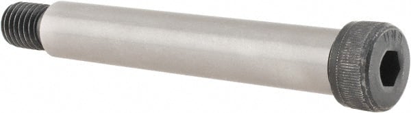 Unbrako - 3/4" Shoulder Diam x 4-1/2" Shoulder Length, 5/8-11 UNC, Hex Socket Shoulder Screw - 8 Alloy Steel, 0.977 to 1" Head Diam - Exact Tooling