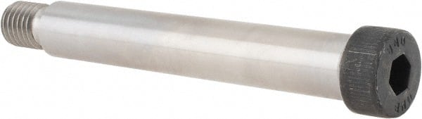 Unbrako - 3/4" Shoulder Diam x 4-3/4" Shoulder Length, 5/8-11 UNC, Hex Socket Shoulder Screw - 8 Alloy Steel, 0.977 to 1" Head Diam - Exact Tooling