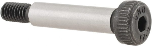 Unbrako - 6mm Shoulder Diam x 30mm Shoulder Length, M5x0.8 Metric Coarse, Hex Socket Shoulder Screw - 12.9 Alloy Steel, 4.5mm Head Height x 10mm Head Diam - Exact Tooling