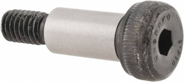 Unbrako - 8mm Shoulder Diam x 16mm Shoulder Length, M6x1 Metric Coarse, Hex Socket Shoulder Screw - 12.9 Alloy Steel, 5.5mm Head Height x 13mm Head Diam - Exact Tooling