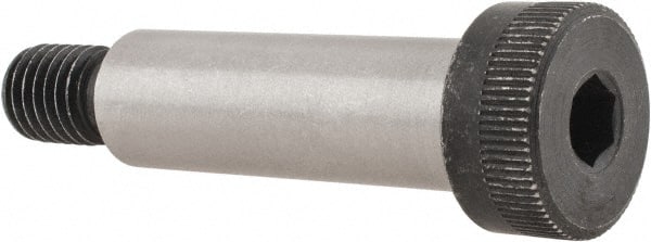 Unbrako - 16mm Shoulder Diam x 50mm Shoulder Length, M12x1.75 Metric Coarse, Hex Socket Shoulder Screw - 12.9 Alloy Steel, 11mm Head Height x 24mm Head Diam - Exact Tooling