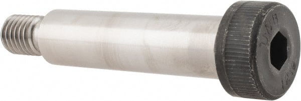 Unbrako - 16mm Shoulder Diam x 60mm Shoulder Length, M12x1.75 Metric Coarse, Hex Socket Shoulder Screw - 12.9 Alloy Steel, 11mm Head Height x 24mm Head Diam - Exact Tooling