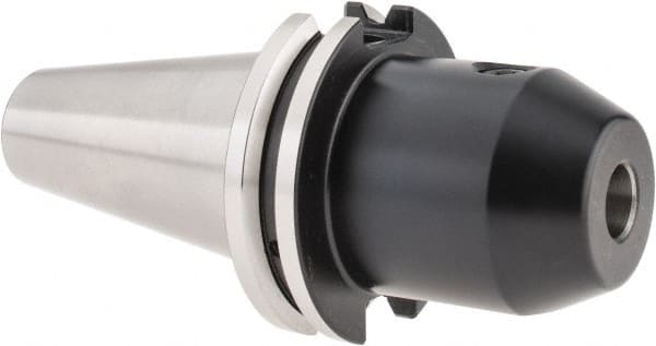 Iscar - CAT40 Taper Shank 1/2" Hole End Mill Holder/Adapter - 1-3/4" Nose Diam, 2-5/8" Projection, Through-Spindle & DIN Flange Coolant - Exact Tooling