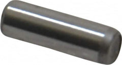 Unbrako - 1/8" Diam x 3/8" Pin Length Grade 8 Alloy Steel Oversized Dowel Pin - C 60 (Surface) & C 50-58 Hardness, 1,845 Lb Breaking Strength, 1 Beveled & 1 Rounded End - Exact Tooling