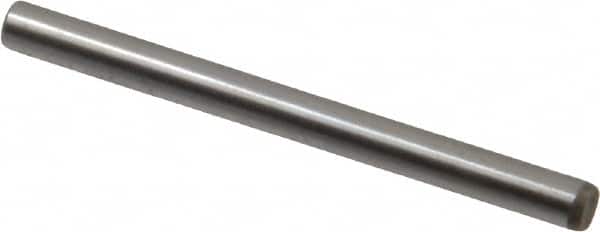 Unbrako - 1/8" Diam x 1-1/2" Pin Length Grade 8 Alloy Steel Oversized Dowel Pin - C 60 (Surface) & C 50-58 Hardness, 1,845 Lb Breaking Strength, 1 Beveled & 1 Rounded End - Exact Tooling