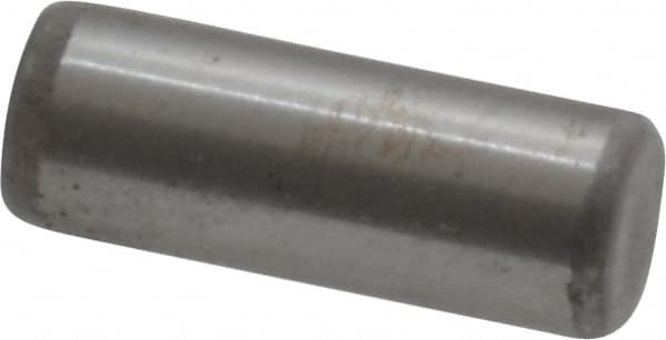 Unbrako - 3/16" Diam x 1/2" Pin Length Grade 8 Alloy Steel Oversized Dowel Pin - C 60 (Surface) & C 50-58 Hardness, 4,140 Lb Breaking Strength, 1 Beveled & 1 Rounded End - Exact Tooling