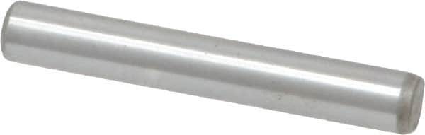 Unbrako - 3/16" Diam x 1-1/4" Pin Length Grade 8 Alloy Steel Oversized Dowel Pin - C 60 (Surface) & C 50-58 Hardness, 4,140 Lb Breaking Strength, 1 Beveled & 1 Rounded End - Exact Tooling