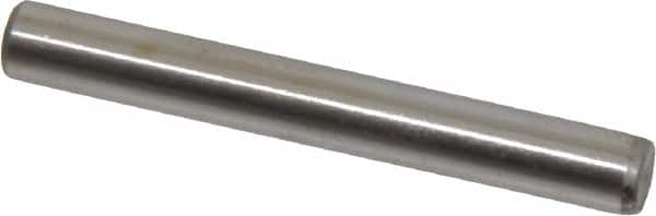 Unbrako - 3/16" Diam x 1-1/2" Pin Length Grade 8 Alloy Steel Oversized Dowel Pin - C 60 (Surface) & C 50-58 Hardness, 4,140 Lb Breaking Strength, 1 Beveled & 1 Rounded End - Exact Tooling