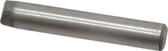 Unbrako - 1/4" Diam x 1-1/2" Pin Length Grade 8 Alloy Steel Oversized Dowel Pin - C 60 (Surface) & C 50-58 Hardness, 7,370 Lb Breaking Strength, 1 Beveled & 1 Rounded End - Exact Tooling