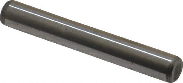 Unbrako - 1/4" Diam x 1-3/4" Pin Length Grade 8 Alloy Steel Oversized Dowel Pin - C 60 (Surface) & C 50-58 Hardness, 7,370 Lb Breaking Strength, 1 Beveled & 1 Rounded End - Exact Tooling