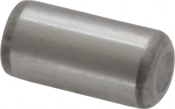 Unbrako - 5/16" Diam x 5/8" Pin Length Grade 8 Alloy Steel Oversized Dowel Pin - C 60 (Surface) & C 50-58 Hardness, 11,500 Lb Breaking Strength, 1 Beveled & 1 Rounded End - Exact Tooling
