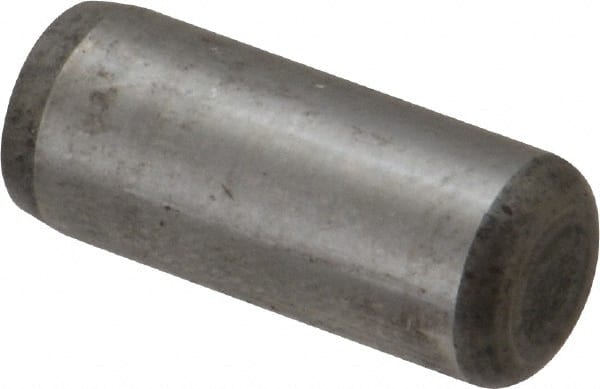 Unbrako - 5/16" Diam x 3/4" Pin Length Grade 8 Alloy Steel Oversized Dowel Pin - C 60 (Surface) & C 50-58 Hardness, 11,500 Lb Breaking Strength, 1 Beveled & 1 Rounded End - Exact Tooling