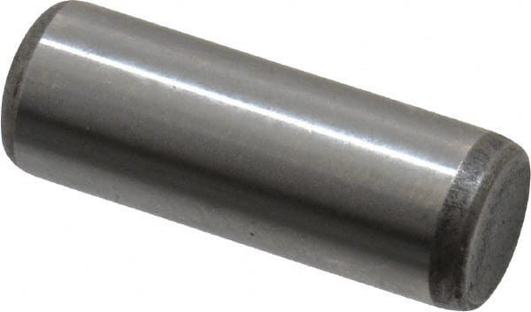 Unbrako - 5/16" Diam x 7/8" Pin Length Grade 8 Alloy Steel Oversized Dowel Pin - C 60 (Surface) & C 50-58 Hardness, 11,500 Lb Breaking Strength, 1 Beveled & 1 Rounded End - Exact Tooling