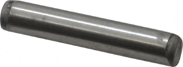 Unbrako - 5/16" Diam x 2" Pin Length Grade 8 Alloy Steel Oversized Dowel Pin - C 60 (Surface) & C 50-58 Hardness, 11,500 Lb Breaking Strength, 1 Beveled & 1 Rounded End - Exact Tooling