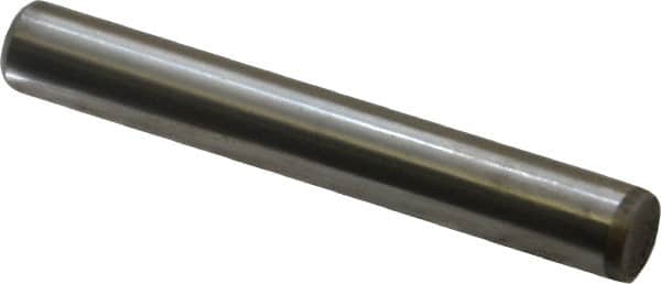 Unbrako - 5/16" Diam x 2-1/4" Pin Length Grade 8 Alloy Steel Oversized Dowel Pin - C 60 (Surface) & C 50-58 Hardness, 11,500 Lb Breaking Strength, 1 Beveled & 1 Rounded End - Exact Tooling