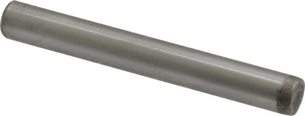 Unbrako - 5/16" Diam x 2-1/2" Pin Length Grade 8 Alloy Steel Oversized Dowel Pin - C 60 (Surface) & C 50-58 Hardness, 11,500 Lb Breaking Strength, 1 Beveled & 1 Rounded End - Exact Tooling