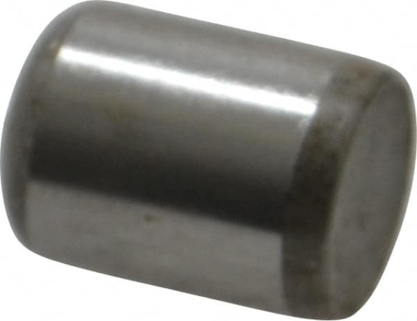 Unbrako - 3/8" Diam x 1/2" Pin Length Grade 8 Alloy Steel Oversized Dowel Pin - C 60 (Surface) & C 50-58 Hardness, 16,580 Lb Breaking Strength, 1 Beveled & 1 Rounded End - Exact Tooling