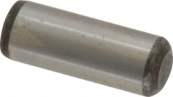 Unbrako - 3/8" Diam x 1" Pin Length Grade 8 Alloy Steel Oversized Dowel Pin - C 60 (Surface) & C 50-58 Hardness, 16,580 Lb Breaking Strength, 1 Beveled & 1 Rounded End - Exact Tooling